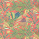 Protea Print Coral Soleil Fabric by Thibaut