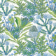 Protea Print Kiwi Soleil Fabric by Thibaut