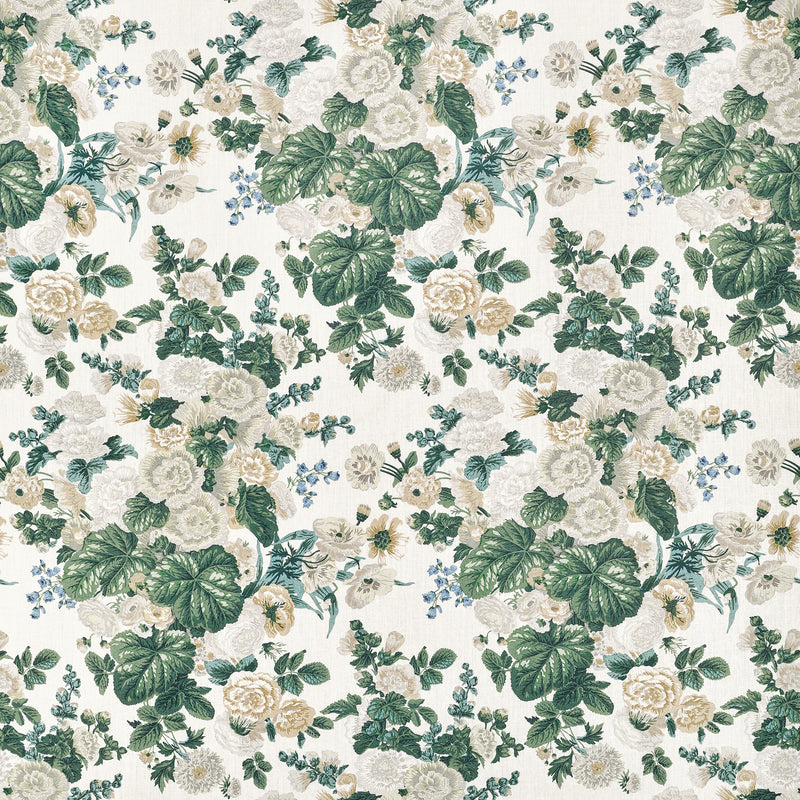 F910510 Hidcote White Boxwood Fabric by Thibaut