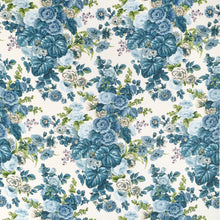 F910512 Hidcote Lavender and Blues Boxwood Fabric by Thibaut