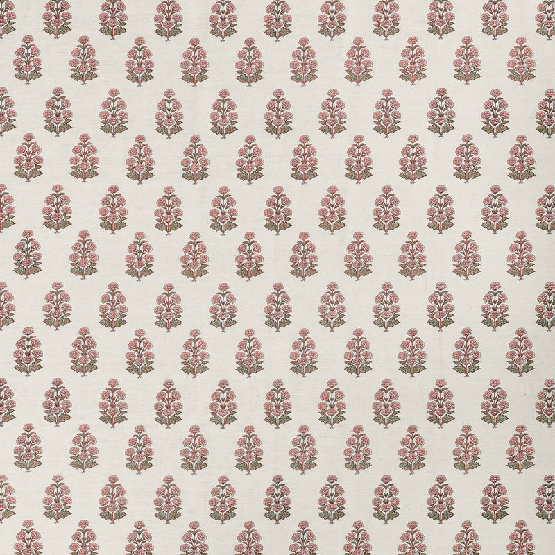 F910523 Audrey Blush Boxwood Fabric by Thibaut