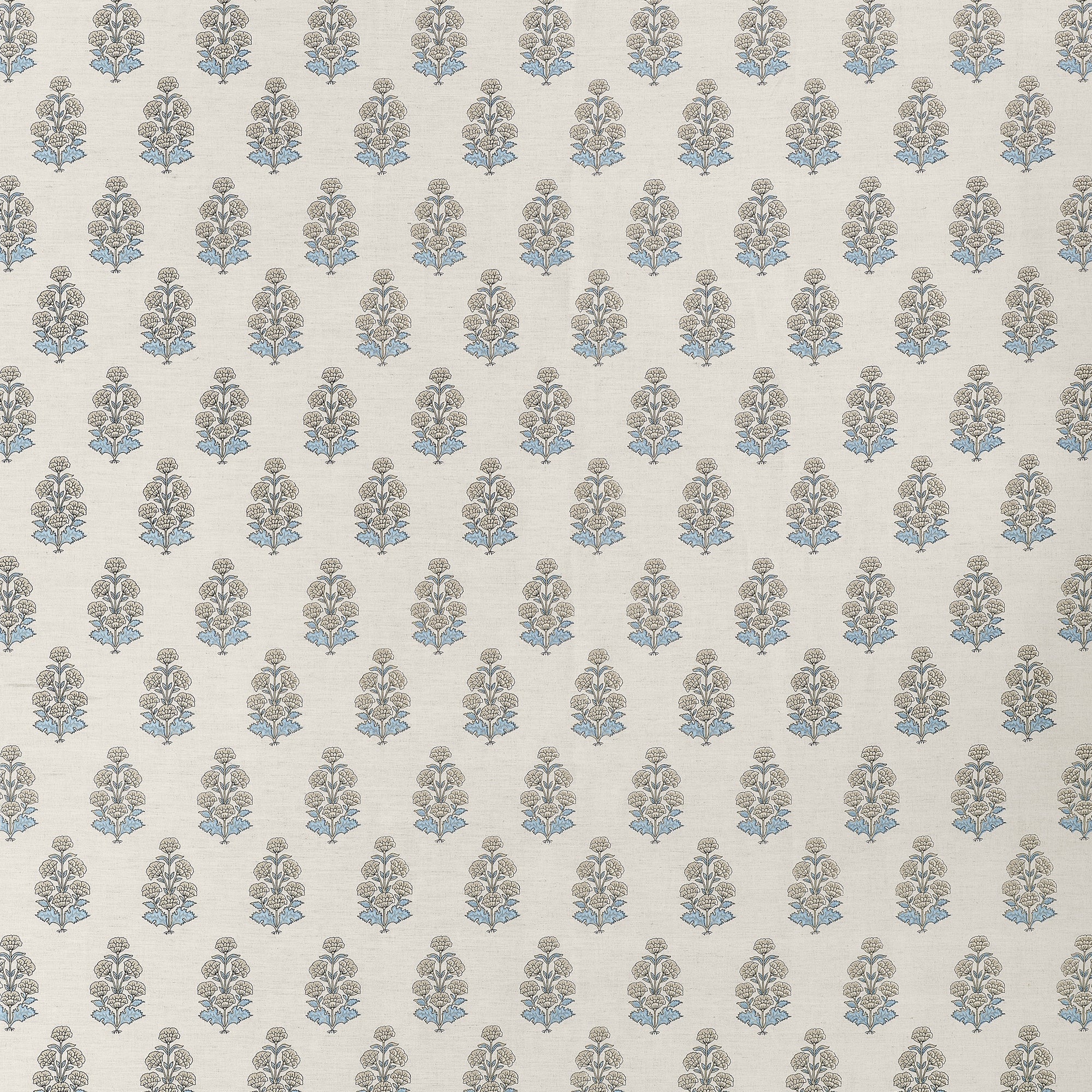 F910524 Audrey Spa Blue Boxwood Fabric by  Thibaut