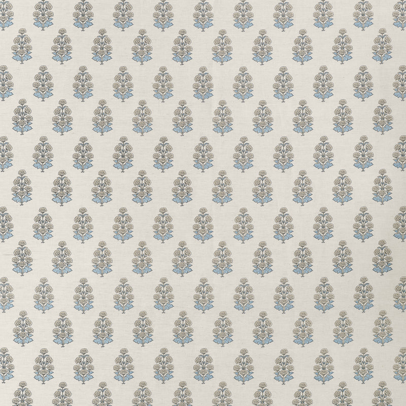 F910524 Audrey Spa Blue Boxwood Fabric by  Thibaut