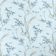 F910525 Virginia Spa Blue Boxwood Fabric by Thibaut