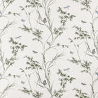 F910526 Virginia Beige and Sage Boxwood Fabric by Thibaut
