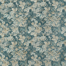 F910533 Night Garden Spa Blue Boxwood Fabric by Thibaut