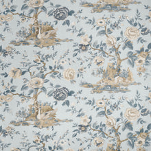 F910538 Forest Lodge Spa Blue Boxwood Fabric by Thibaut