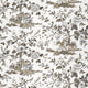 Forest Lodge Brown and White Boxwood Fabric by Thibaut