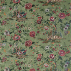 F910542 Forest Lodge Green Boxwood Fabric by Thibaut