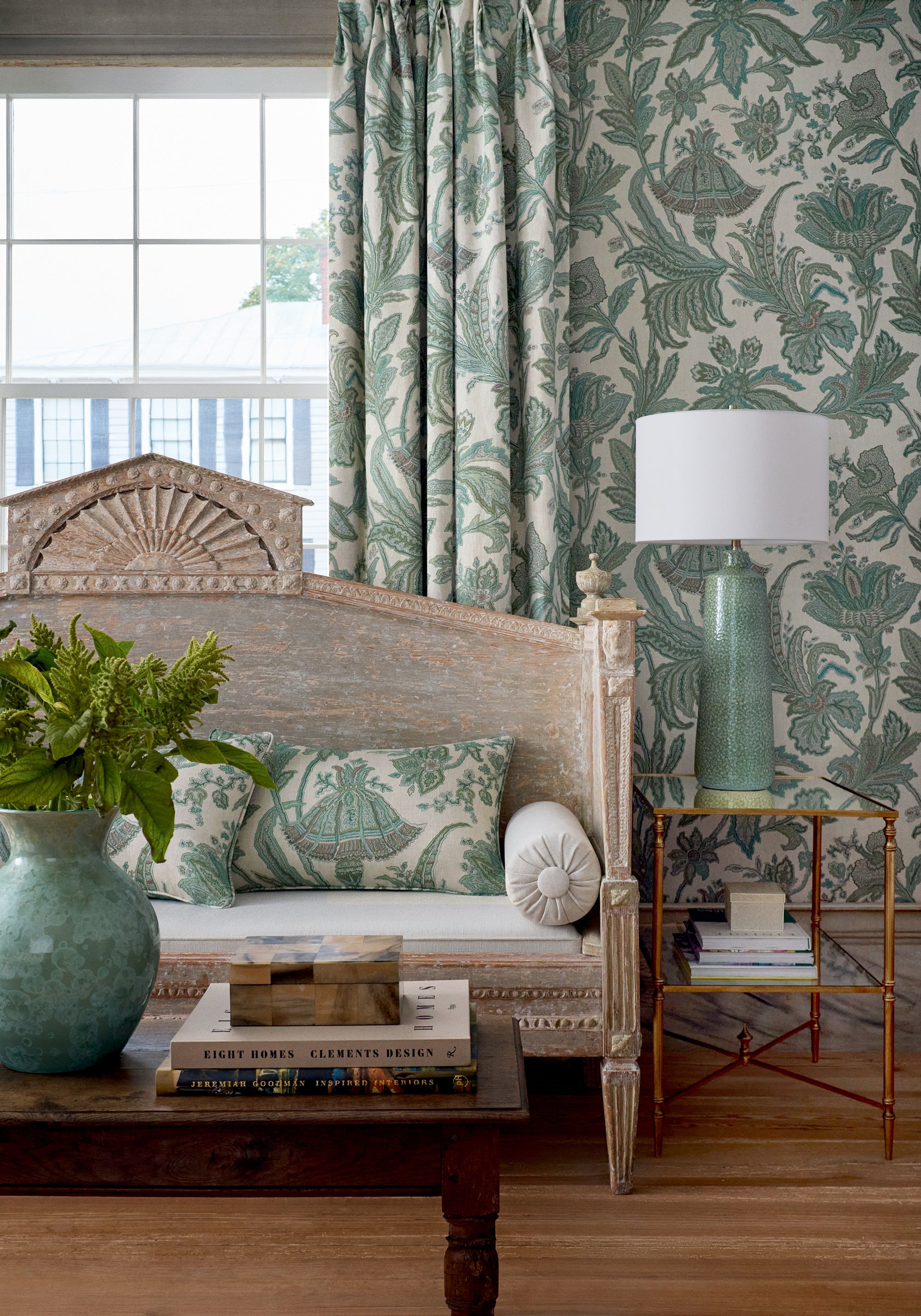 F910544 Breckenridge Sage Boxwood Fabric by Thibaut