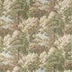 Woodland Clearing Green Boxwood Fabric by Thibaut