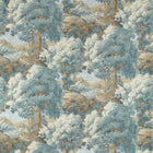 F910547 Woodland Clearing Spa Blue Boxwood Fabric by Thibaut