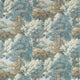 Woodland Clearing Spa Blue Boxwood Fabric by Thibaut