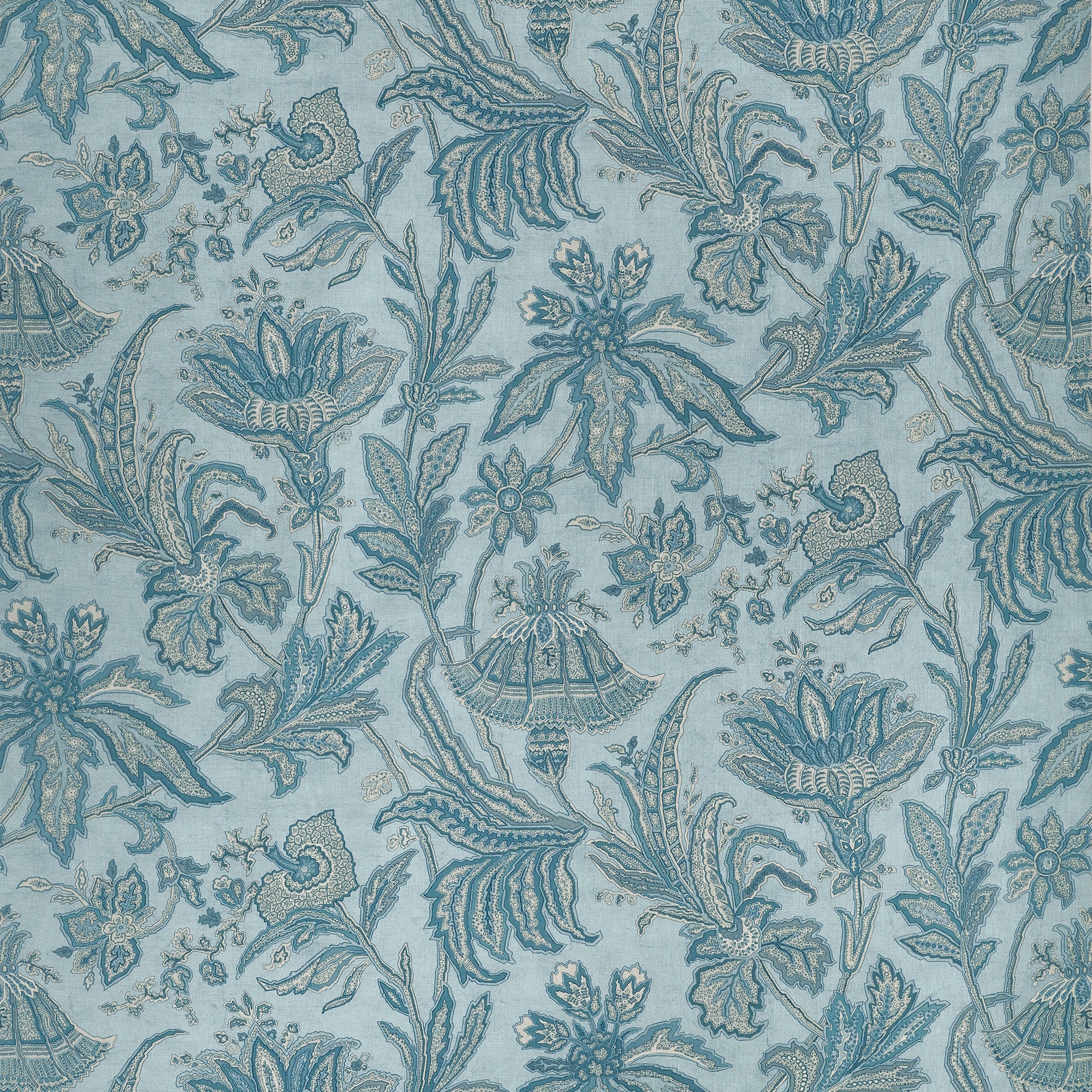F910548 Breckenridge Spa Blue Boxwood Fabric by Thibaut