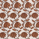 Desert Flower Ochre Vista Fabric by Thibaut