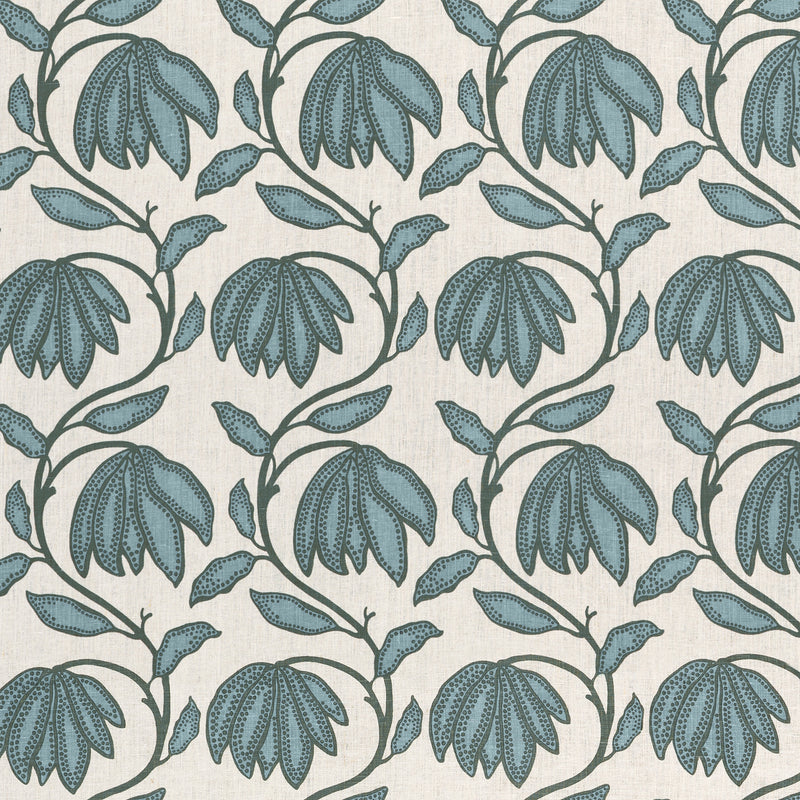 F912008 Desert Flower Wild Sage Vista Fabric by Thibaut