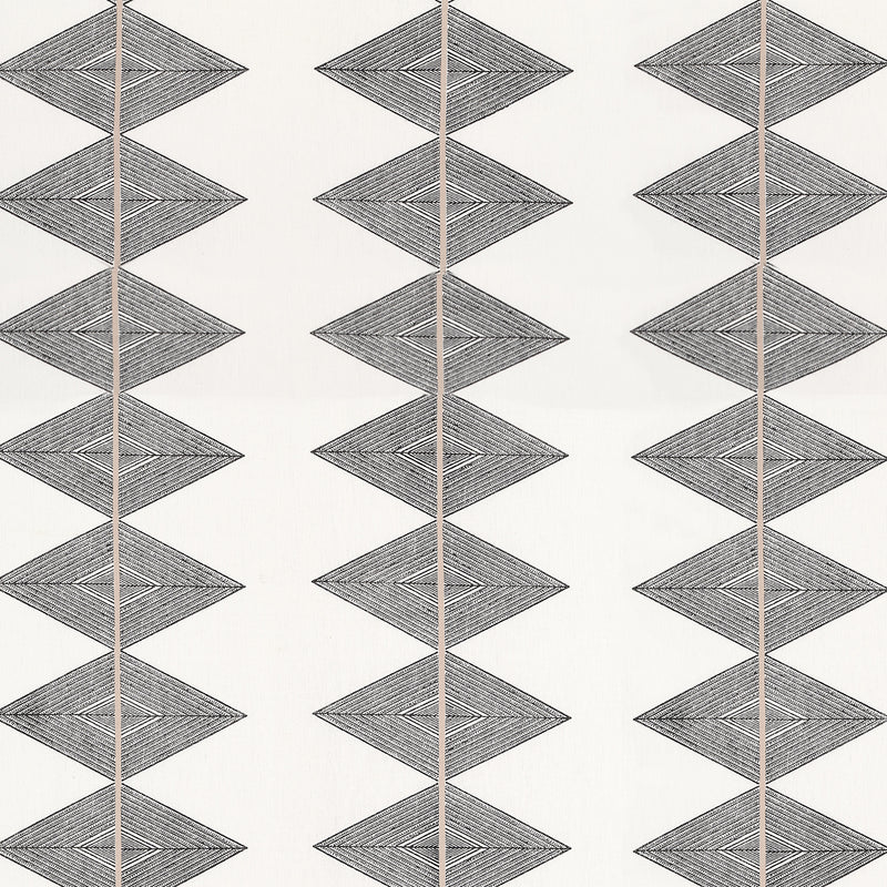 F912015 Reflection Basalt Black Vista Fabric by Thibaut