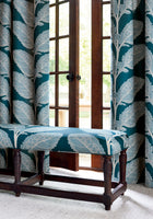 F912036 Lacinato Mineral Vista Fabric by Thibaut
