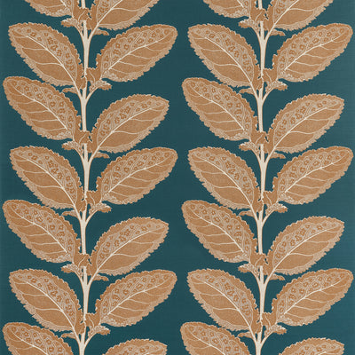 Lacinato Ochre and Mineral Vista Fabric by Thibaut