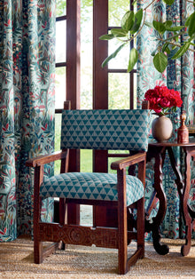 F912046 Alpine Spa Blue Vista Fabric by Thibaut