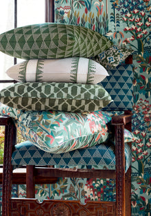 F912046 Alpine Spa Blue Vista Fabric by Thibaut