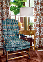 F912048 Atlas Ikat Mineral Vista Fabric by Thibaut