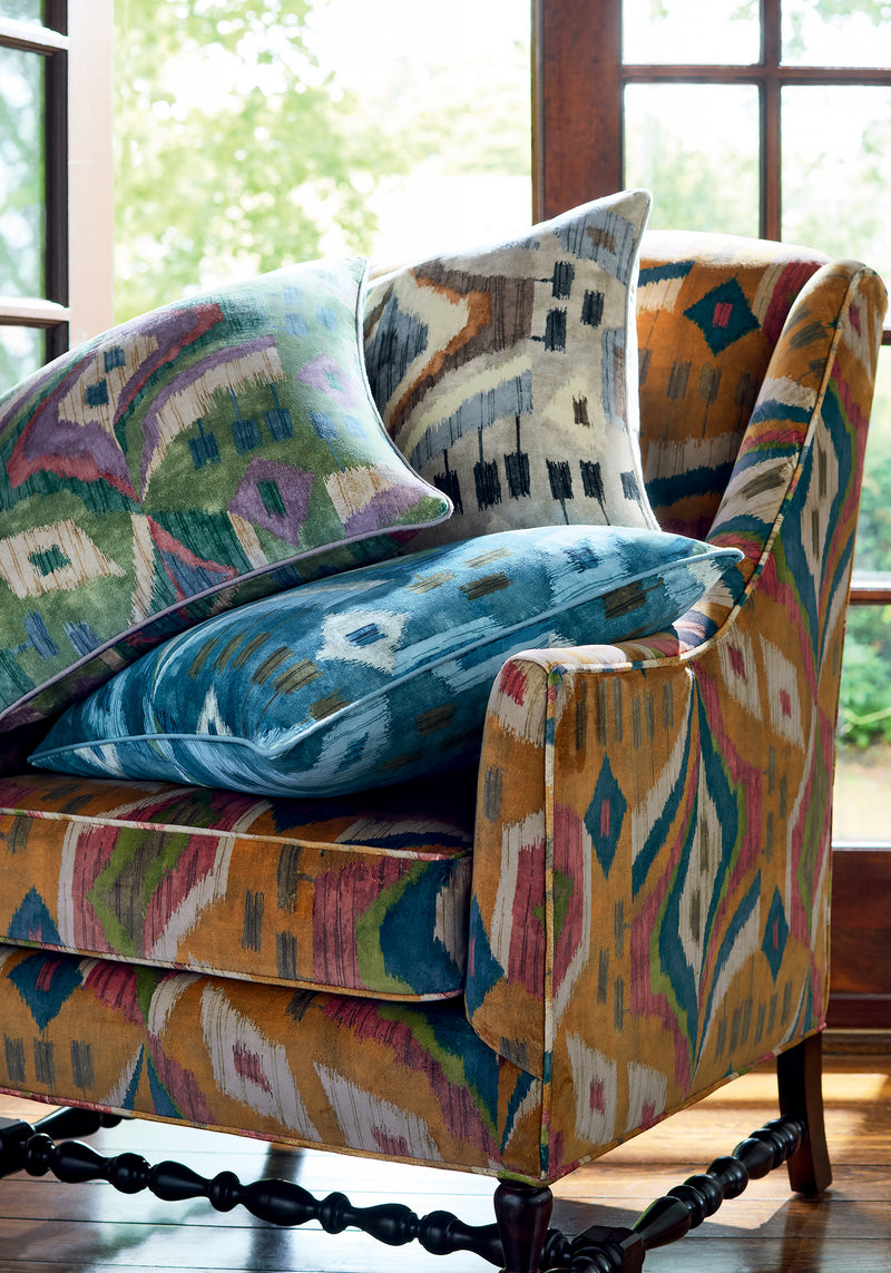 F912058 Artesian Velvet Mineral Vista Fabric by Thibaut
