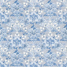 F914602 Woodford Blue Fabric by Thibaut
