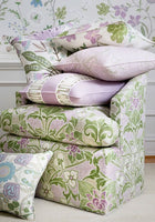 Woodford Lilac and Green Fairhaven Fabric by Thibaut