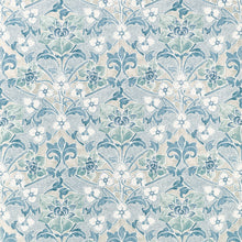 F914604 Woodford Spa Blue Fabric by Thibaut