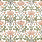 F914609 Lotus Apricot Fabric by Thibaut