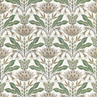 F914610 Lotus Green and Beige Fabric by Thibaut