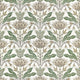 Lotus Green and Beige Fairhaven Fabric by Thibaut
