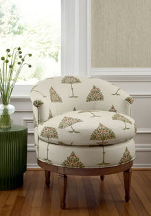 May Tree Sage and Apricot Fairhaven Fabric by Thibaut