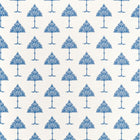F914616 May Tree Blue and White Fabric by Thibaut