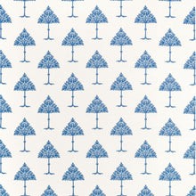 F914616 May Tree Blue and White Fabric by Thibaut