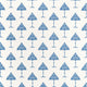 May Tree Blue and White Fairhaven Fabric by Thibaut