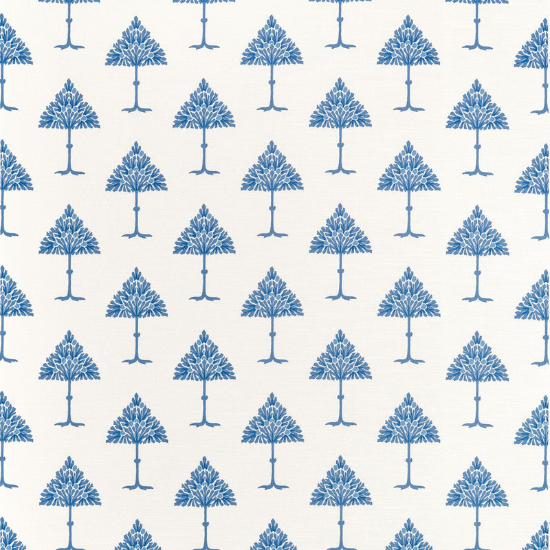 F914616 May Tree Blue and White Fabric by Thibaut