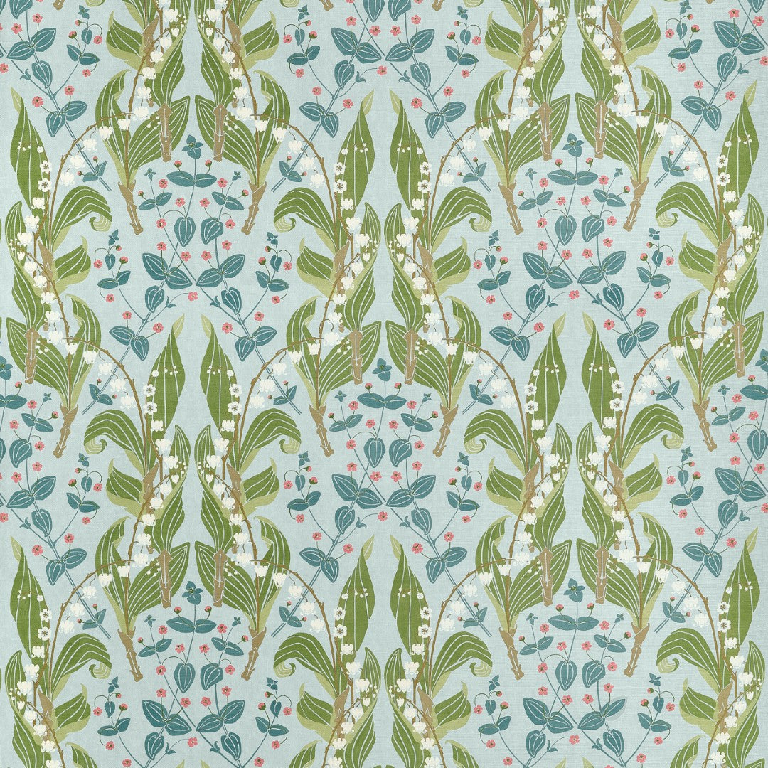F914618 Harbor Springs Spa Blue Fabric by Thibaut