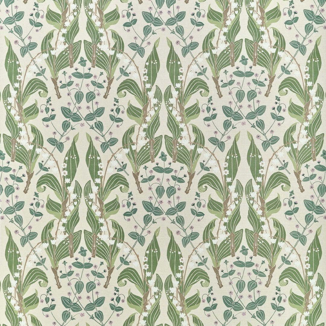 F914619 Harbor Springs Sage and Green Fabric by Thibaut