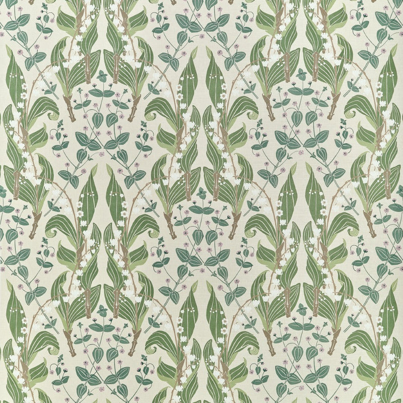 F914619 Harbor Springs Sage and Green Fabric by Thibaut