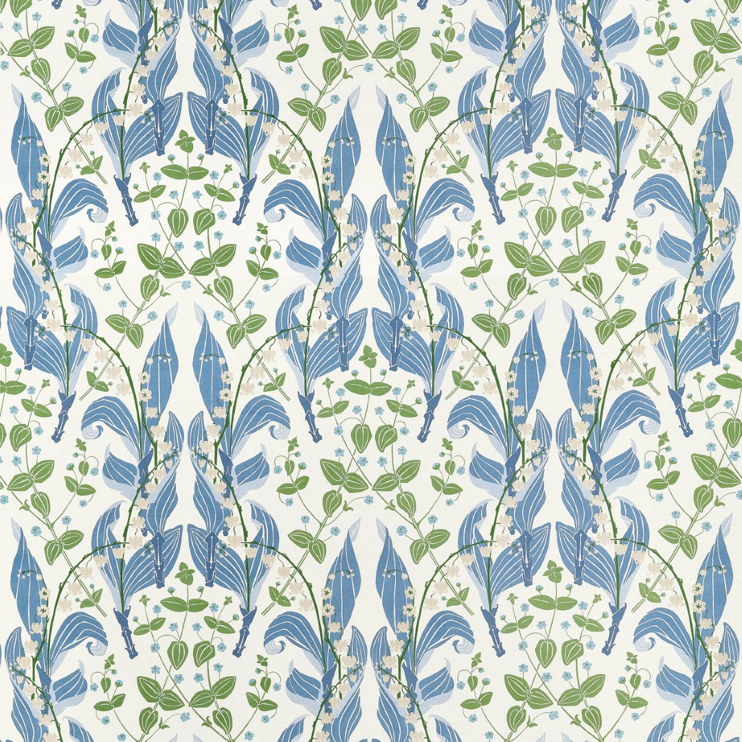 F914620 Harbor Springs Blue Fabric by Thibaut