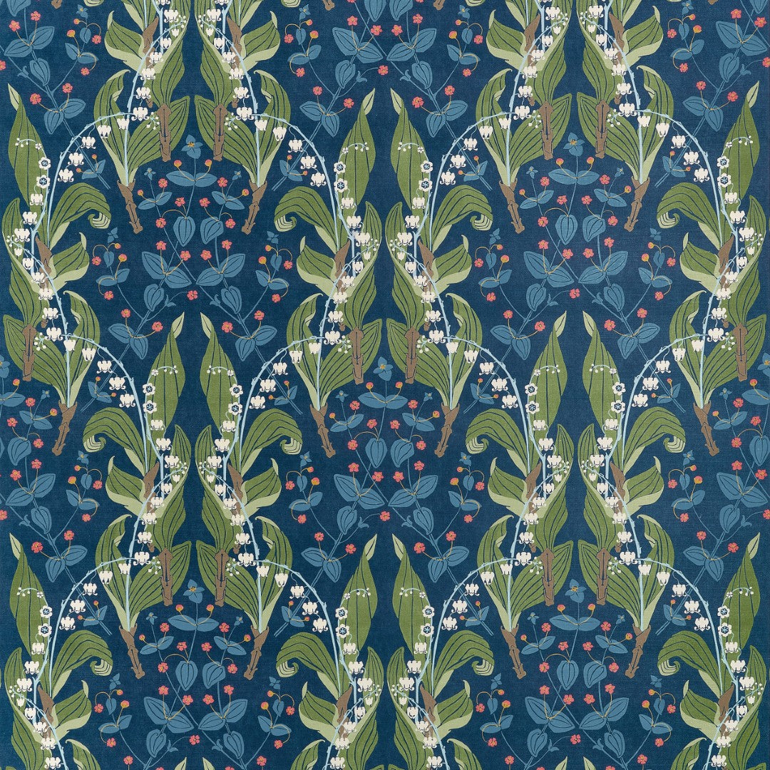 F914621 Harbor Springs Navy Fabric by Thibaut