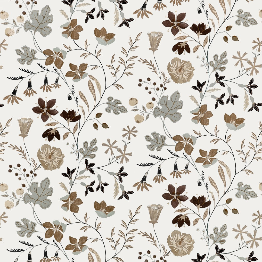F914624 Bloom Natural Fabric by Thibaut