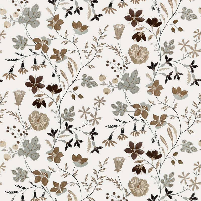 F914624 Bloom Natural Fabric by Thibaut