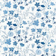 Bloom Blue and White Fairhaven Fabric by Thibaut