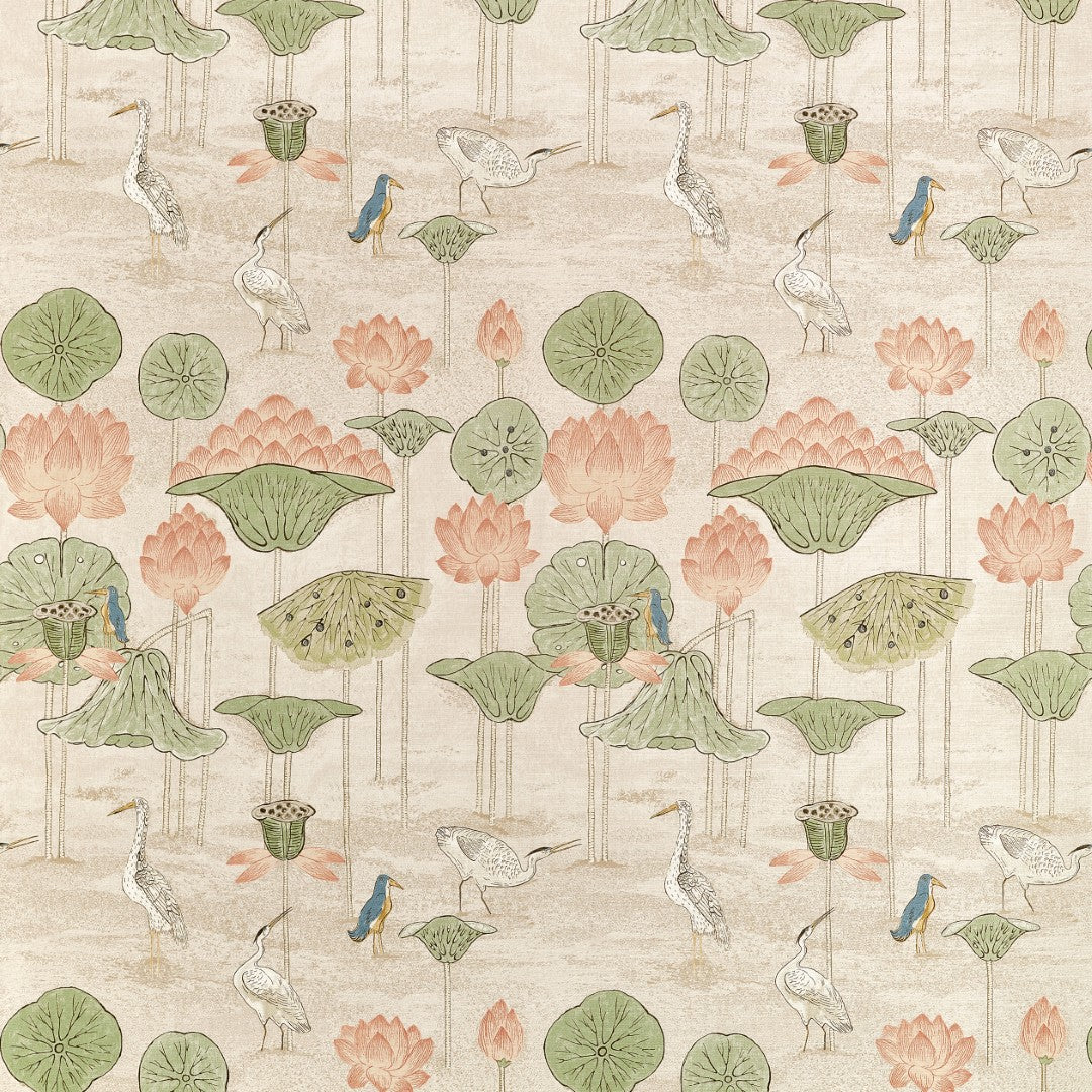 F914635 Malea Apricot Fabric by Thibaut