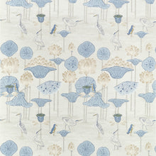 F914636 Malea Blue and Beige Fabric by Thibaut