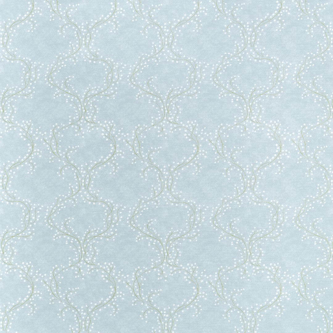 F914641 Markle Trail Spa Blue Fabric by Thibaut