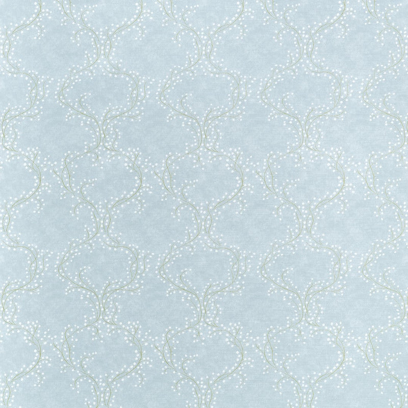 F914641 Markle Trail Spa Blue Fabric by Thibaut